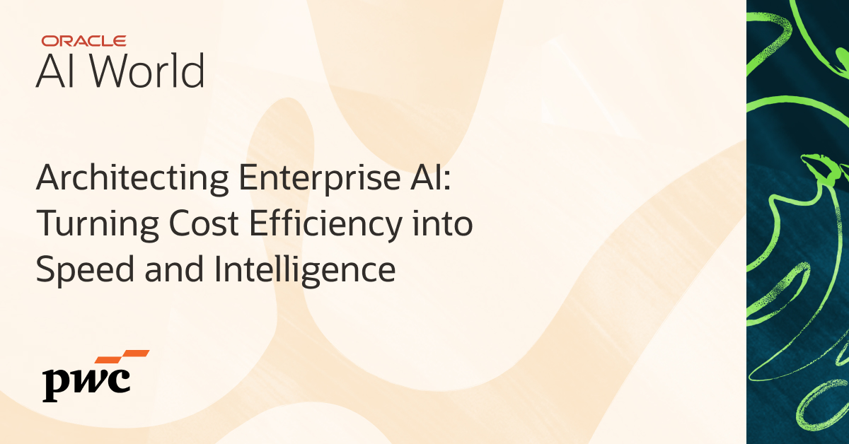 prakesh93's tweet photo. Hear from Cloud Wars Founder Bob Evans and leaders from @PwC and @Oracle at #AIWorld in Las Vegas as they discuss how modern cloud engineering, multicloud architectures, and sovereign AI strategies accelerate time to value. https://t.co/B5WBEC7gc2 https://t.co/DG5GIu0qpS