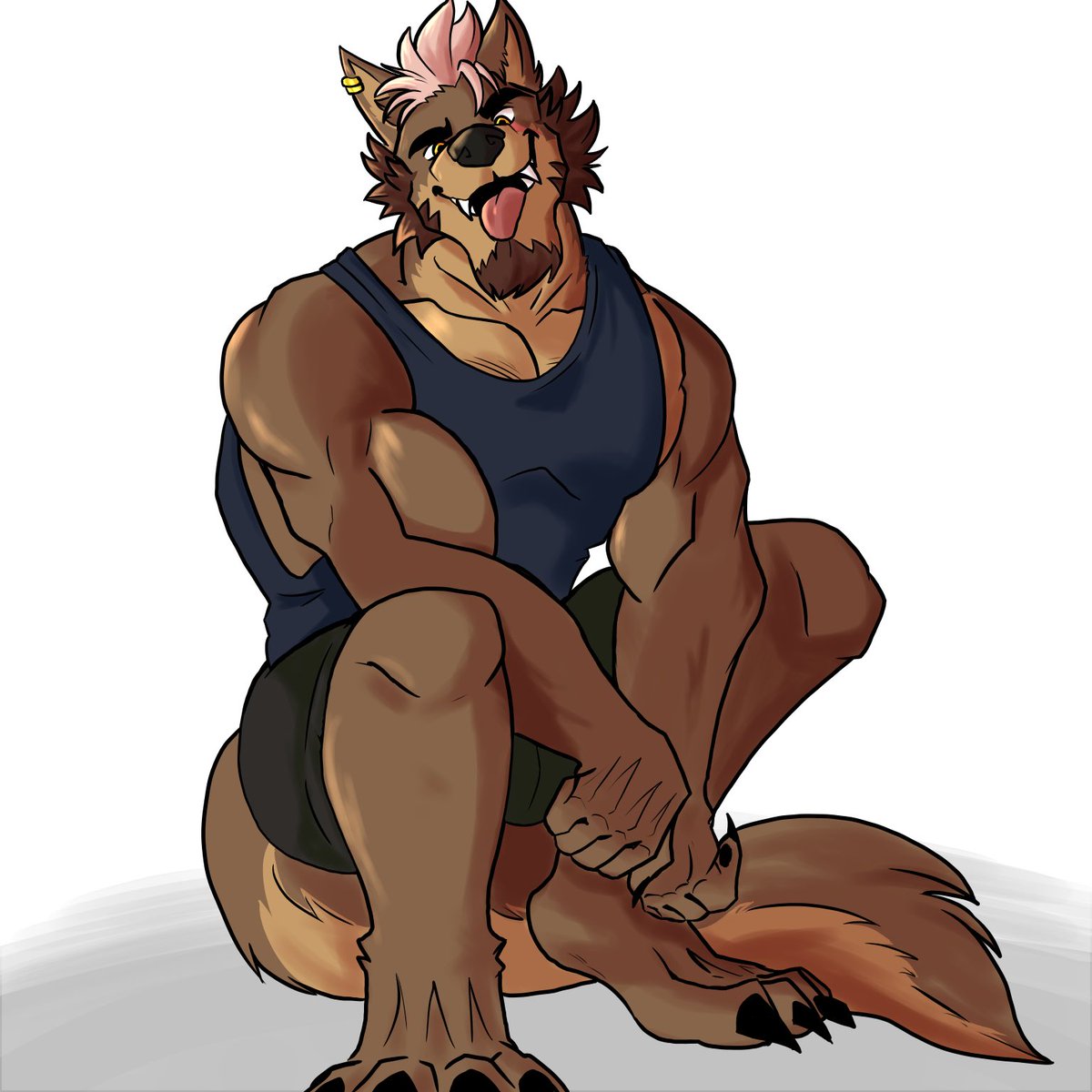 Nullwolf_'s tweet photo. Silly wolf https://t.co/v5PJQbcPMP