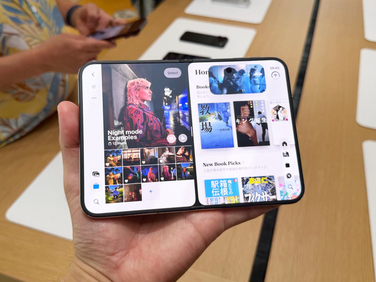 MacFan's tweet photo. iPhone Duo、ついに発売⚡️

✅実機ハンズオンと現地イベントを総力レポ！
無料配布中の「Mac Fan 特別号」でチェックしよう。

閲覧・ダウンロードは👇から
https://t.co/EiYR7UClQx https://t.co/QTXnnUvGHj