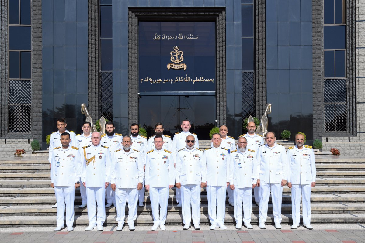 intel_view's tweet photo. 🇵🇰🇹🇷 The 8th Türkiye–Pakistan Naval Forces Cooperation Meeting was held in Pakistan from October 18–21, 2026, led by Vice Admiral Erhan Aydın and Vice Admiral Raja Rab Nawaz.

Vice Admiral Aydın also paid courtesy visits to Pakistan’s Naval Chief, Admiral Naveed Ashraf, and Türkiye’s Ambassador to Pakistan, İrfan Neziroğlu, further strengthening the deep-rooted naval and defence partnership between the two brotherly nations.