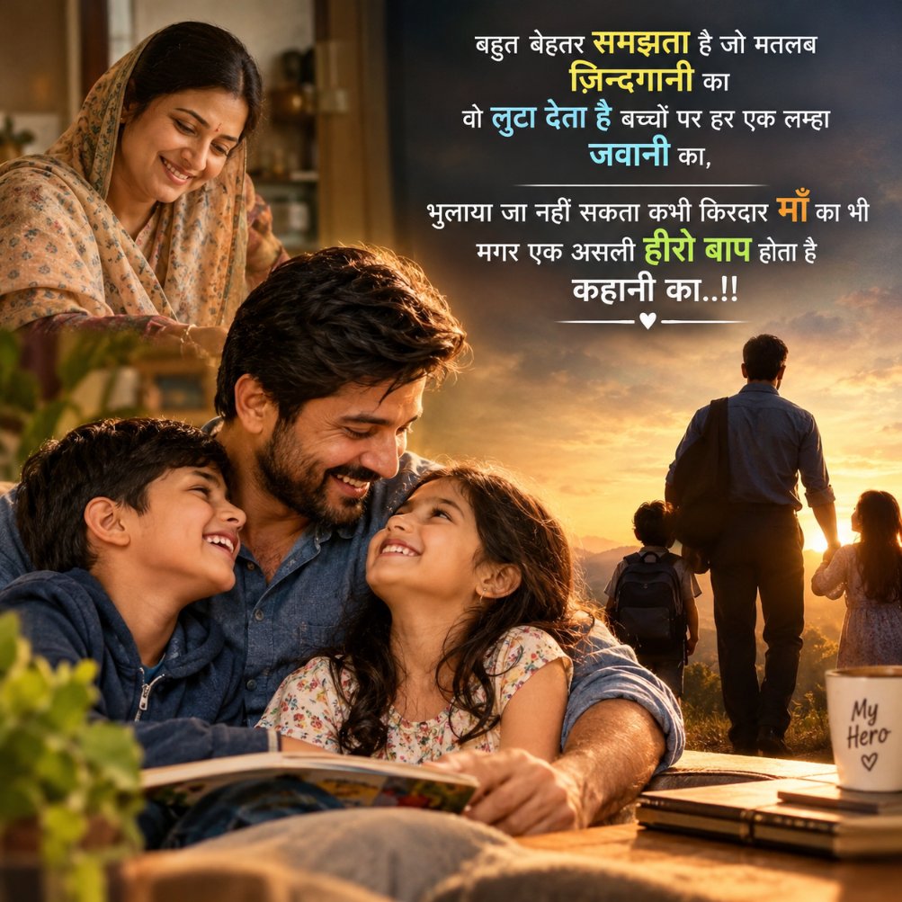 Nawabehind's tweet photo. #बाप...

बहुत बेहतर #समझता है जो मतलब #ज़िन्दगानी का 
वो #लुटा देता है बच्चों पर हर एक लम्हा #जवानी का,

#भुलाया जा नहीं सकता कभी किरदार #माँ का भी 
मगर एक असली #हीरो_बाप होता है #कहानी का..!! https://t.co/AVHLoGSn8M