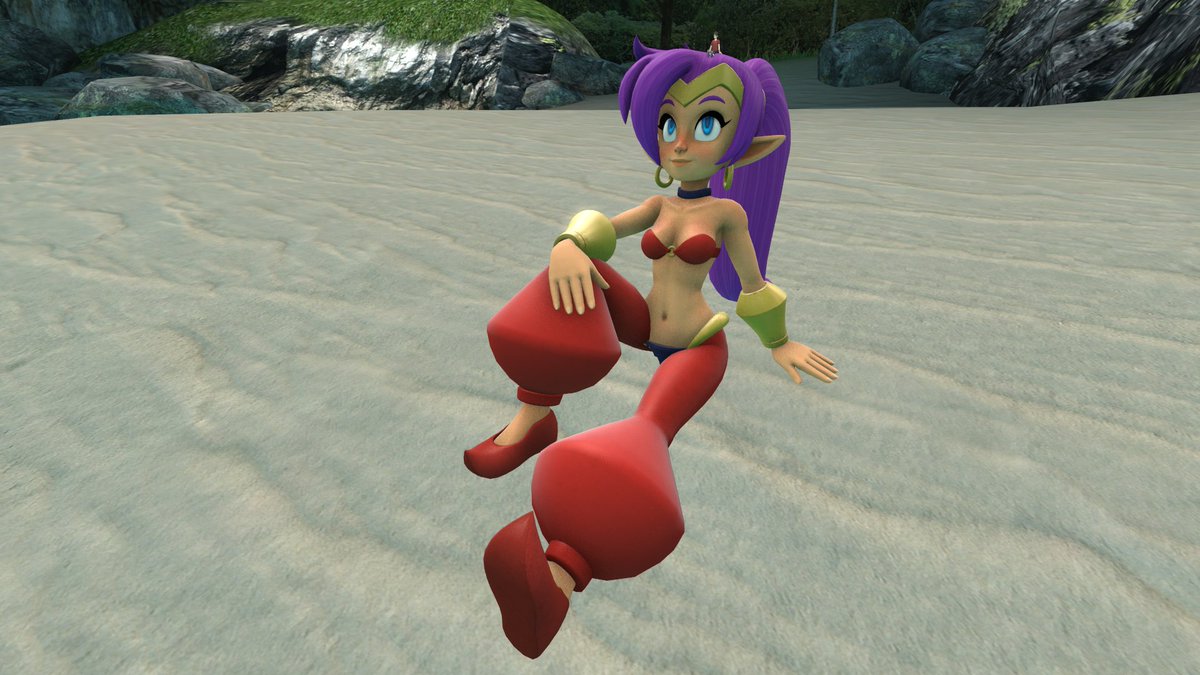 KaiMvla's tweet photo. Shantae with shrunken boy on her head. Made at SFM.
Models and background by other people.
#Shantae #WayForward #Giantess #Tiny #Shrink #SFM https://t.co/peECj017ob