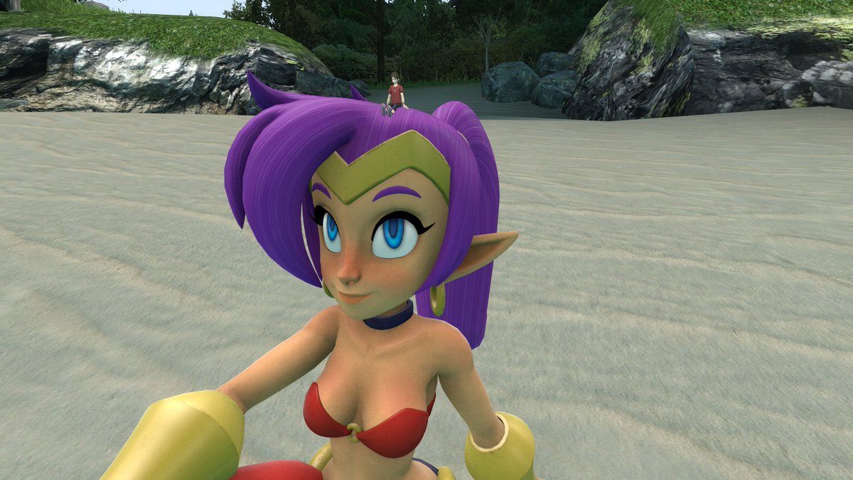 KaiMvla's tweet photo. Shantae with shrunken boy on her head. Made at SFM.
Models and background by other people.
#Shantae #WayForward #Giantess #Tiny #Shrink #SFM https://t.co/peECj017ob