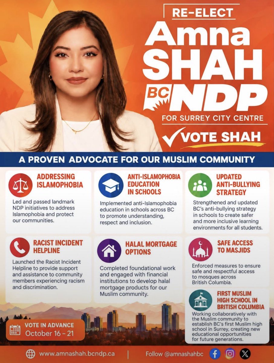 MarcScottEmery's tweet photo. See how they insinuate themselves in the fabric of a free society before destroying it? 

Re-Elect
A PROVEN ADVOCATE FOR 
OUR MUSLIM COMMUNITY  👇🏼

Can you believe how quickly Canada has slid into sectarianism? https://t.co/jhtca8i6J2