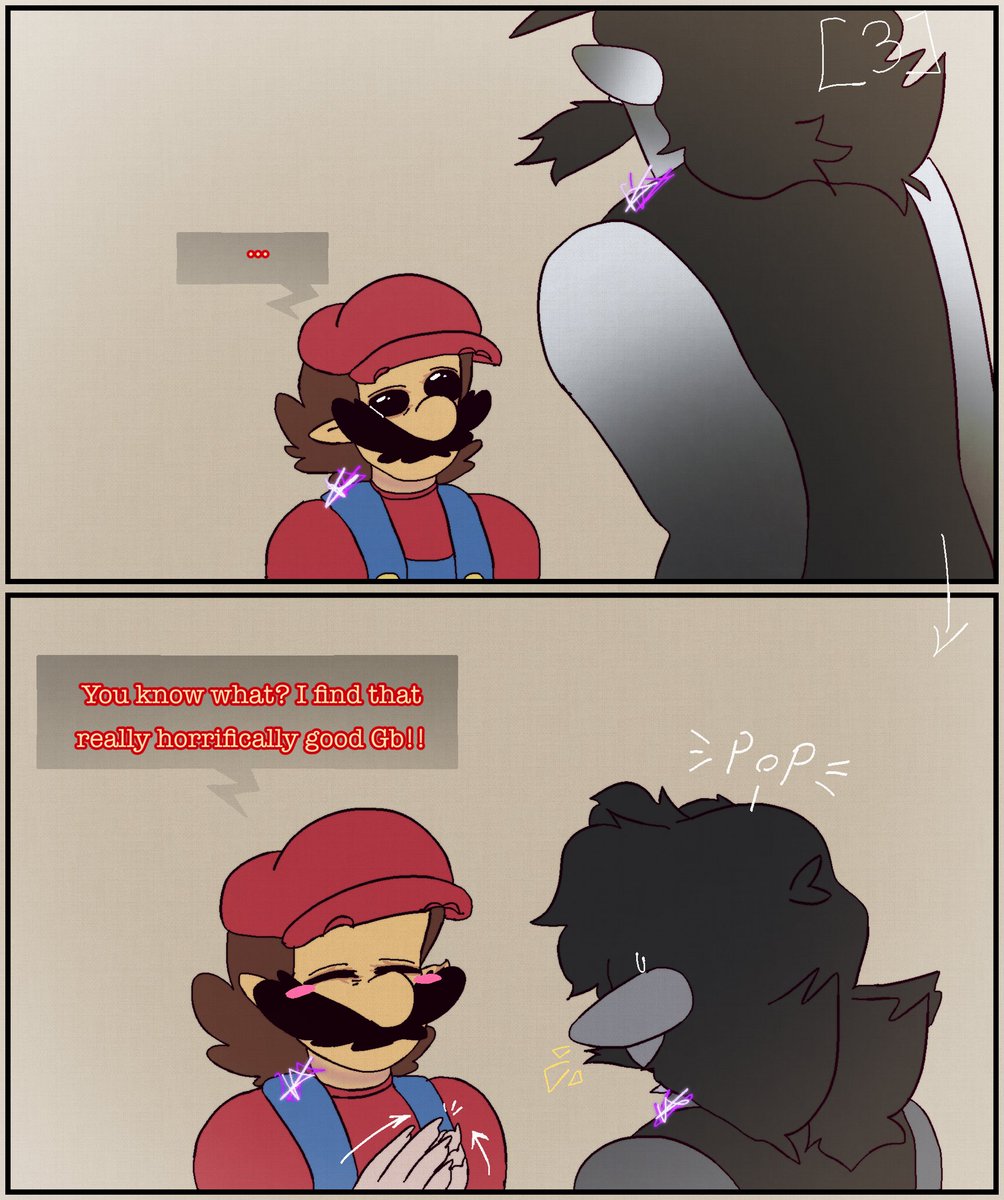UnnieFnf's tweet photo. Yeah, Gb can change his form whenever he likes to. That’s why I made a headcanon for him. Stanley doesn’t mind it since they seen worse with others 
#mariomadnessv2 #mariomadnessgb #mariomadnessstanley #digitaldrawing #fyp https://t.co/r9Zc9XQovo