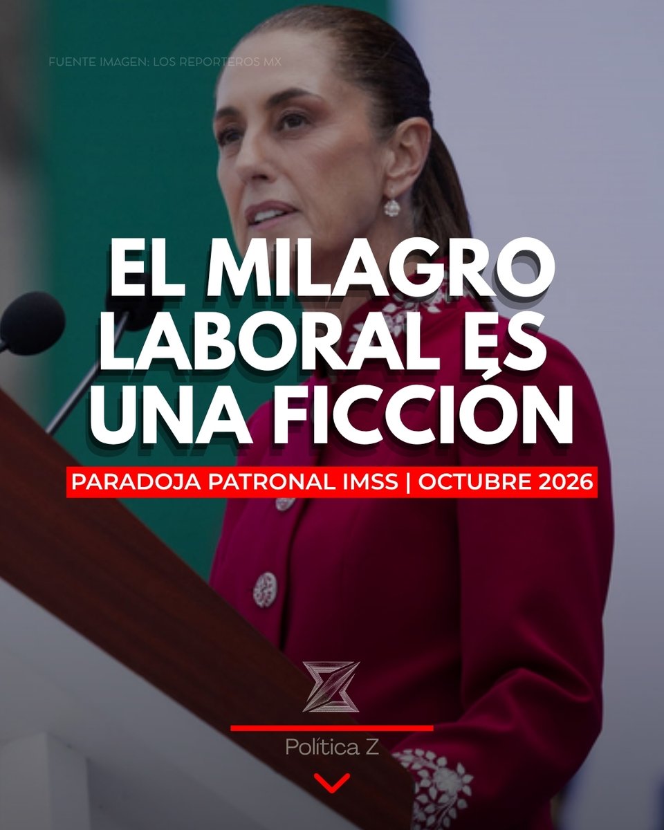 politicazmx's tweet photo. 🧵 Te presumen el "récord histórico" de empleo. Te ocultan el récord histórico de negocios quebrados.

Mientras en los discursos celebran casi 23 millones de plazas, en la calle el panorama es de asfixia total: el país acumula 27 meses consecutivos perdiendo empleadores formales. Casi 53 mil negocios han sido borrados del mapa en menos de dos años.

No están cerrando por falta de esfuerzo. Están quebrando porque la formalidad se volvió un suicidio financiero. Entre cargas tributarias, cuotas al alza y burocracia implacable, mantener a un colaborador hoy cuesta hasta 1.6 veces su salario bruto.
El Estado no está creando oportunidades. Está diseñando un ecosistema donde es imposible sobrevivir desde abajo, empujando a más del 54% del país a sobrevivir en la informalidad. Te exprimen con trabas, te obligan a cerrar y luego, con total cinismo, se cuelgan la medalla del empleo.

La propaganda oficial no paga las nóminas ni levanta las cortinas de los negocios.

¿A ti o a alguien que conoces también los asfixiaron hasta cerrar su negocio? ¿Qué es lo más difícil de intentar sobrevivir hoy en la economía real?