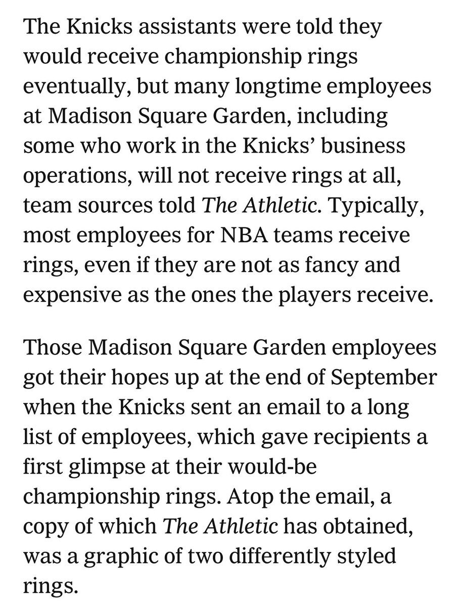 riggubknowsball's tweet photo. James Dolan is a disgusting scumbag. I want everyone to realize that the Knicks won a championship in SPITE of James
Dolan. Not because of him. The Knicks championship was the result of the accomplishments of our players, our coaches, and our president Leon Rose. Not James Dolan. https://t.co/SOygEOtNy1