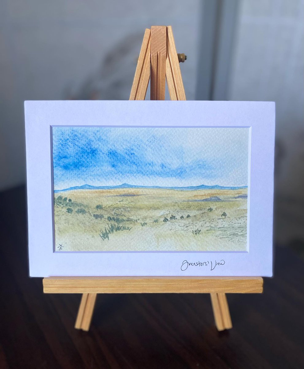 ddisynC913114's tweet photo. A watercolor painting for a friend and mentor, inspired by a photo from his hike through ancestral lands. Watercolor on multimedia paper. https://t.co/4xi73EIFsF