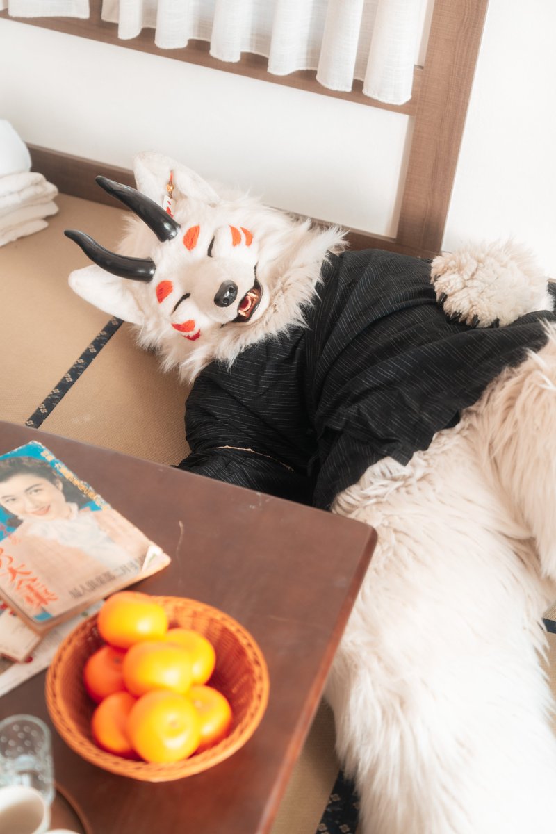 kumazlia's tweet photo. 台風の日は、お家でゴロゴロして過ごそう〜！🛋️
#FursuitFriday https://t.co/diGpEoOHHS