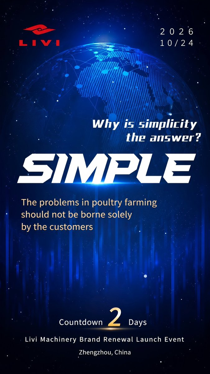 livifarm's tweet photo. Why is SIMPLICITY the answer?

We handle the complexity. You focus on what matters.

🔴 LIVI Machinery Brand Renewal
⏳ 2 days to go
📅 Oct 24, 2026 | Zhengzhou, China

Learn More About LIVI 2026 Brand Refresh:
🔗 https://t.co/Acx5SIUcvb https://t.co/ROXK5mdizQ