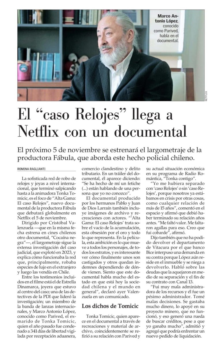 etoledog's tweet photo. El “caso Relojes” llega a Netflix https://t.co/c6uCuacSip