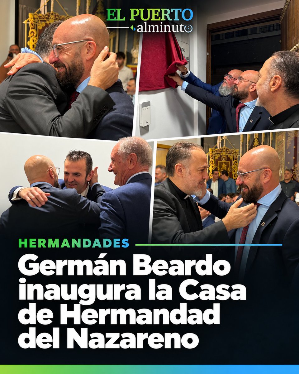 elpuertoalmin's tweet photo. HERMANDADES
Germán Beardo inaugura la Casa de Hermandad del Nazareno
https://t.co/quJFeVjLQu
#elpuertodesantamaria #elpuerto https://t.co/temgeE3vuB