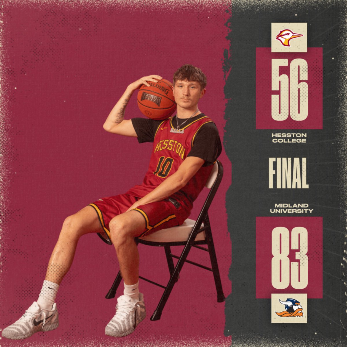 GoLarks's tweet photo. The Lark Men's Basketball team fell to Midland University, 56-83.

Trent Thompson and Brennon Dodge led the Larks with 15 points apiece.

The Larks will host Randall University on Saturday (Oct. 24) at 3:00 p.m. https://t.co/8sWbzNnFoC