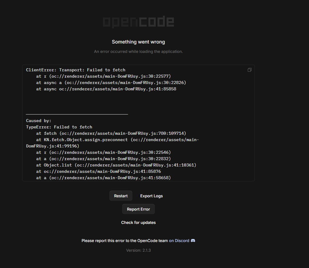 fashaya_'s tweet photo. #OpenCode last update made unstable.
@thdxr @OpenAI https://t.co/i9qzkTkGwC