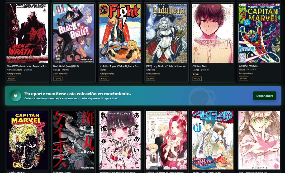 CompartiComic's tweet photo. 🔥 ¡312 ARCHIVOS NUEVOS EN LA BIBLIOTECA!

🦸 Marvel y superhéroes
🇯🇵 Manga de distintos géneros
🎨 Artbooks e ilustración
💥 Acción, fantasía y aventuras
📚 Historietas y rarezas

¡Pegate una vuelta y mirá las novedades! 👇
https://t.co/52Iznfw7zw https://t.co/qi3uLMsOZF