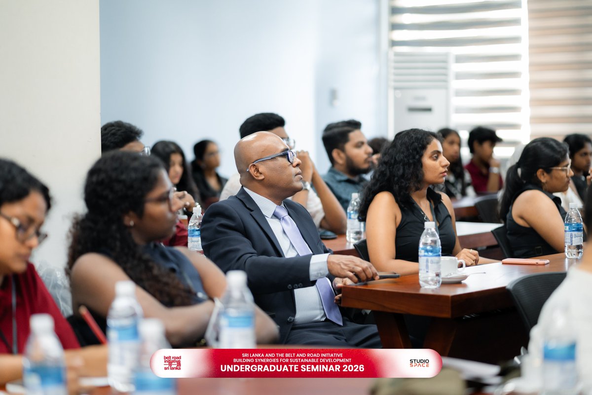 ChinaEmbSL's tweet photo. Delighted to witness the fruitful conclusion of the Undergraduate Seminar 2026 on "Sri Lanka and the Belt and Road Initiative-Building Synergies for Sustainable Development"!
Warmest congratulations to all bright young participants! Youth represents the future of China-Sri Lanka friendship and sustainable cooperation. Keep shining and building bridges together! #ChinaSriLanka