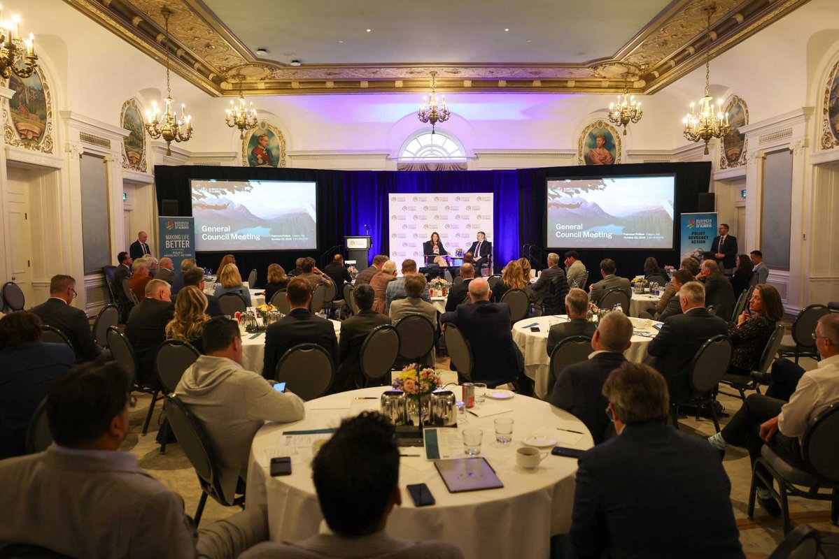 ABDanielleSmith's tweet photo. A packed last 24 hours across Calgary.

Attended the launch of the Alberta Business Alliance, a new voice bringing industries and entrepreneurs together to help keep Alberta the most competitive place in Canada to do business.

Sat down with Mayor Jeromy Farkas @JeromyYYC to refocus the relationship between the province and Calgary. And for the record, Calgary got it right by pressing pause on blanket rezoning and listening to its residents first.

Finished tonight with the CEOs at the Business Council of Alberta @BizCouncilAB, talking about what comes next. Alberta is leading the country in economic growth, job creation and housing starts, and the largest pipeline buildout in decades is underway. The job now is to keep that momentum going.