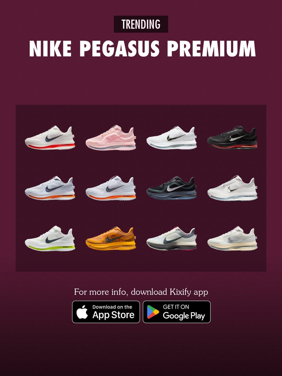 Kixify's tweet photo. Nike Pegasus Premium WMNS Pink Smoke / Mystic Dates release November 2026 for $230. https://t.co/275apTCH3q https://t.co/f3g9qKVI4t