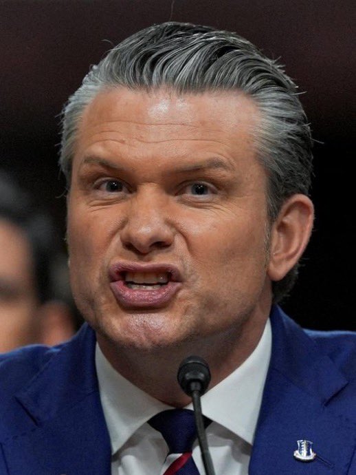 mjfree's tweet photo. Pete Hegseth wanted Eisenhower’s WWII-era globe in his office.

The military historians who handle these artifacts were furloughed in the shutdown and never brought back.

Rather than wait for the experts required to move it, the shit-weasel ordered his staff to do it.

They dropped it — smashing Antarctica and damaging the mount.

The perfect metaphor for Hegseth’s Pentagon and Trump’s  “presidency.”