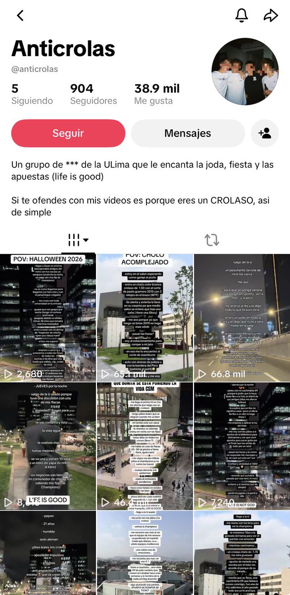klklkoo3yc's tweet photo. @blessedbyinti @KedNose Totalmente de acuerdo.

empezando con nosotros mismos, mira nomas esta clase de cagadas cobardes que usan el humor como escudo.

Es de sentir vergüenza pero si ni nosotros mismo ponemos pare a estos subnormales entonces cómo podemos cuadrar a los imbeciles de otros países https://t.co/LNwBdtVtQU