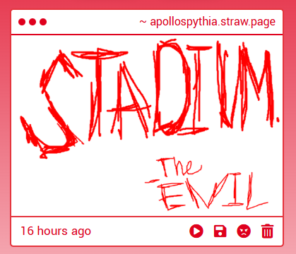 ApollosPythia's tweet photo. DID SOMEONE SAY STADIUM??????? I NEED TO PLAY OVERWATCH RIGHT NOW!!!!!!!! 👅 https://t.co/9Bf3zoExl2