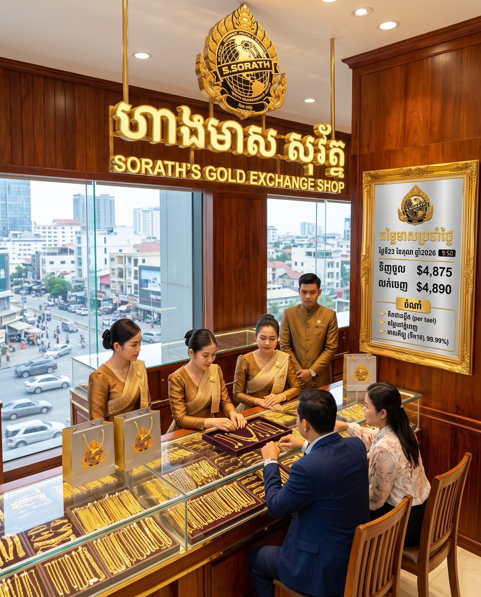 sorathsean's tweet photo. Gold Price in Phnom Penh Today.
#gold #goldprice https://t.co/wxHrLgS5vl