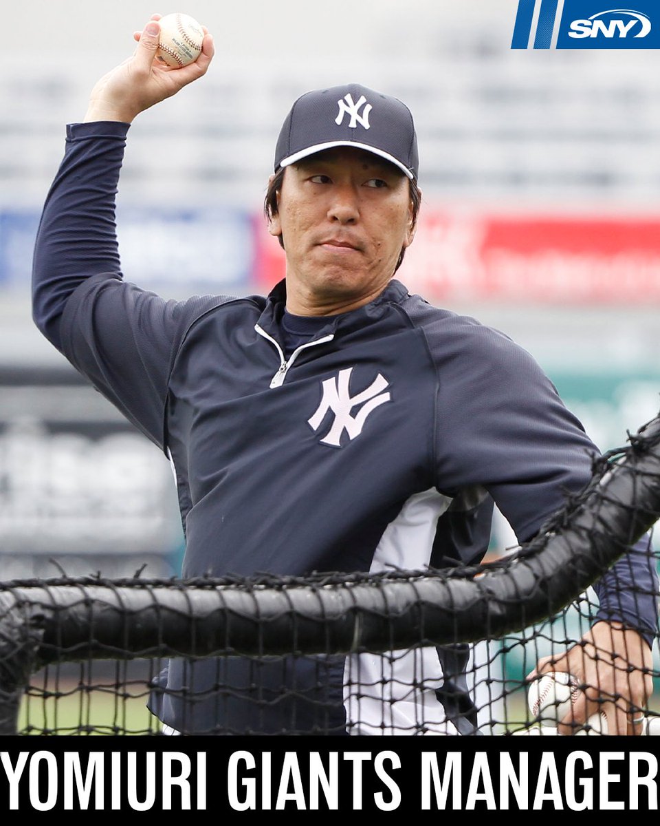 snyyankees's tweet photo. Hideki Matsui has been hired as the next manager of the Yomiuri Giants, per @nhk_news.

Matsui slugged 332 home runs for the Giants and was elected to the Japanese Baseball Hall of Fame in 2018.

After retiring, Matsui was hired as a special advisor to Brian Cashman in 2015. https://t.co/qYVZ1dPZFn