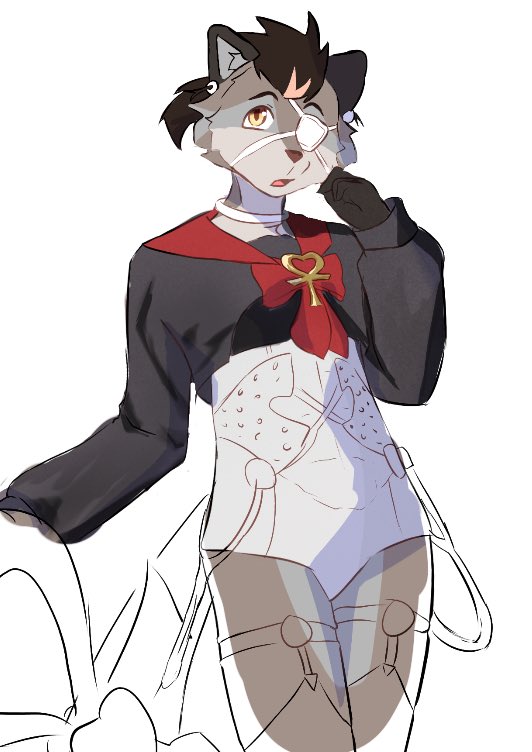 MrWIldeTheFox's tweet photo. every time I do a 10 pull and don’t get an S rank I draw a #promisestokeep character in a #zzzero characters outfit theo’s next https://t.co/BS47sr1Mj9
