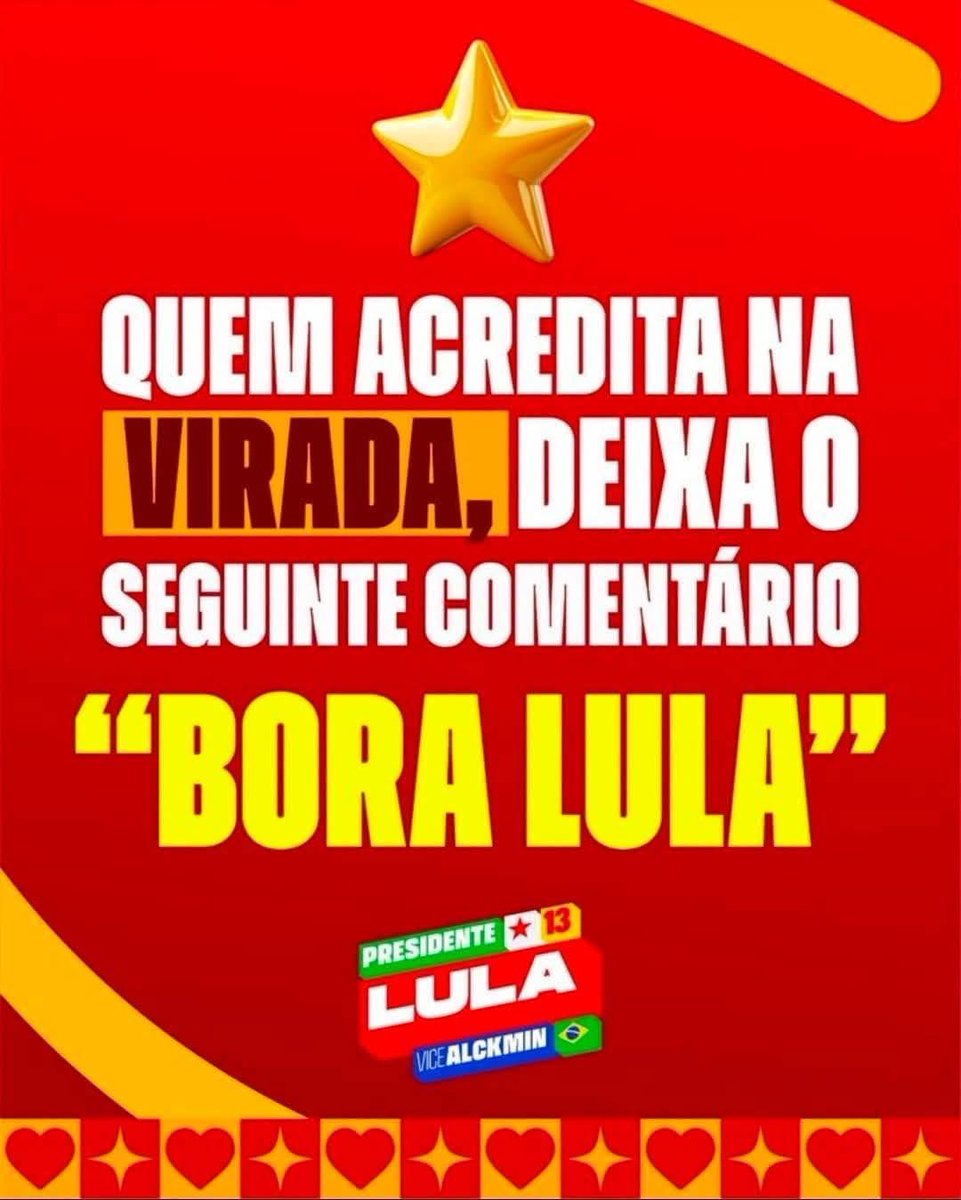 carvalho_harlen's tweet photo. FLÁVIO MILICIANO 
BORA LULA 
BORA VIRAR https://t.co/UCiZivycBC