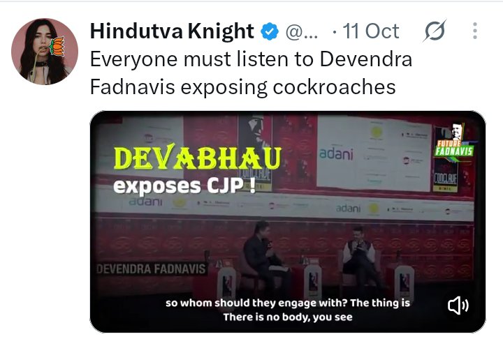 TheGawdHead's tweet photo. RW destroyed a whole month’s worth of PR for Marathi Sher in just one day. https://t.co/O10Uq8QfXg