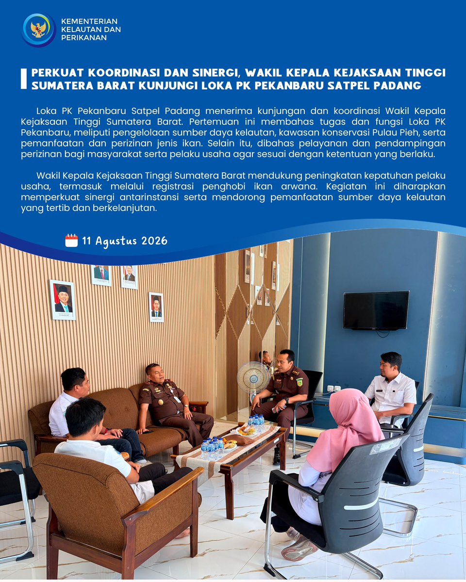 lokapkpekanbaru's tweet photo. Intip kegiatan Loka PK Pekanbaru selama sepekan di #LOKAN yuk!✨
Yuk lihat selengkapnya dan mari terus bersinergi serta berkolaborasi untuk pengelolaan laut yang STRONG!🙌🏻 #LPKPekanbaru #DJPK #KKP https://t.co/DbxHqfRDmw
