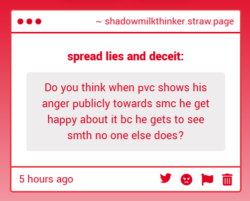 wlwshamil_'s tweet photo. i think it's partially because of this and because he's proud of himself for bringing out the underlying "bad" in pv lol. either way he'd love that hes the only one to get such a reaction out of him, the same way pv loves that he's the only one who can understand him so well https://t.co/UfvdmLe39k