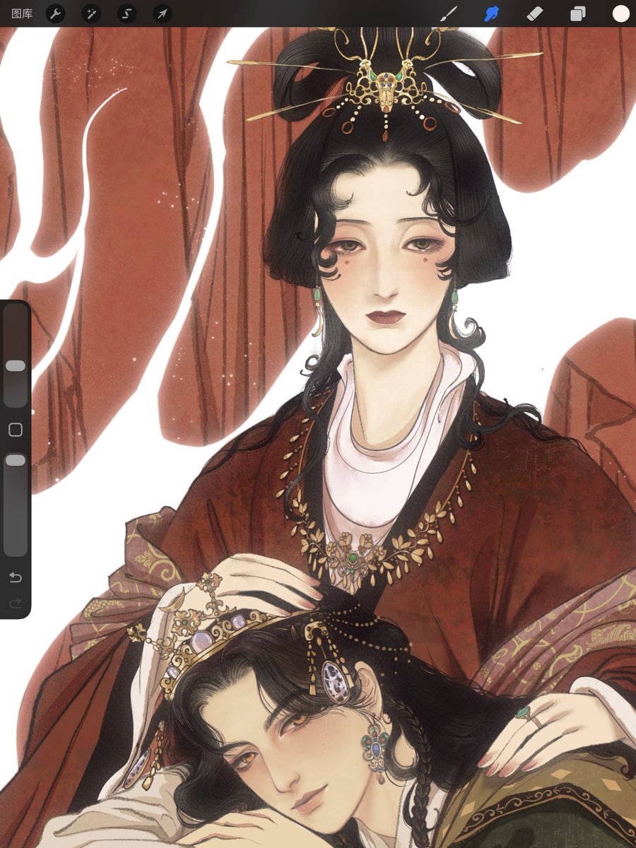 LuDanling's tweet photo. 母与子 https://t.co/Nm19u5q2LV