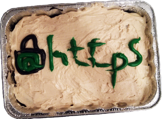 laparisa's tweet photo. Waaaaayy back in 2016, we shared a roadmap to mark HTTP as "Not Secure" and help nudge the web toward HTTPS by default: https://t.co/mNObCrcPzu

Here is a picture of our kick-off cake! 🔐🍰

A decade later, HTTPS is the standard—and today @googlechrome is enabling proactive warnings before insecure HTTP connections. 🧵