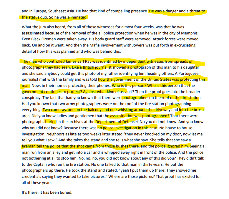 shiloheffort's tweet photo. So I was digging through the National Archives FBI files on MLK's assassination, including additional records released on July 21, 2025, and came across some interesting similarities to Charlie Kirk's case.

To clarify, the assassination and many of the allegations have been public for decades. It's the additional FBI records that were released in 2025.

MLK - 1968
.30-06 caliber rifle
James Earl Ray drove a white Ford Mustang
Fatal bullet couldn't be conclusively matched to the recovered rifle
Conflicting vehicle sightings and a questionable radio broadcast
Ray pleaded guilty, then recanted
His wife, Coretta Scott King, and their children questioned Ray's guilt and demanded an independent investigation

Charlie Kirk - 2025
.30-06 caliber rifle
Tyler Robinson drove a Dodge Challenger
ATF bullet comparison was inconclusive
Questions surrounding vehicle sightings near UVU
UVU's independent review documented serious security failures

Here's what really caught my attention.

Coretta Scott King didn't just question the official investigation. She believed her husband had been killed as part of a conspiracy involving the Mafia and local, state, and federal government agencies.

And she had reasons for distrusting the FBI.

Under J. Edgar Hoover, the FBI had spent years surveilling MLK, wiretapping him, trying to discredit him, and actively attempting to destroy his reputation.

This wasn't speculation. It's documented.

Then there were allegations involving Loyd Jowers, a Memphis restaurant owner who claimed he'd been paid to help arrange the assassination, along with questions about witnesses, evidence, and whether James Earl Ray had been framed.

Coretta and her children believed evidence had been ignored or inadequately investigated.

They did not trust the FBI or the government agencies they suspected of involvement to investigate themselves.

They wanted an independent commission with subpoena powers.

In fact, when Attorney General Janet Reno authorized another inquiry in 1998, the FBI was excluded because of the family's distrust of the bureau.

In 1999, a civil jury concluded that MLK's assassination involved a conspiracy, including government agencies. The DOJ later disputed those findings.

Now look at Charlie Kirk.

We have an independent review documenting serious security failures at UVU, but that's not the same as an independent reinvestigation into who was responsible for the assassination.

I'm not saying these two assassinations are connected or that Tyler Robinson has been proven to be a patsy.

But two assassinations, the same rifle caliber, inconclusive bullet comparisons, vehicles central to both investigations, and questions surrounding the evidence?

It's an interesting rabbit hole.

And what stands out to me just as much as the similarities is the difference in how the families publicly approached the investigations.

Coretta Scott King didn't just ask for answers. She questioned whether the very agencies investigating her husband's murder could be trusted to tell the truth.

She wanted them investigated, too.