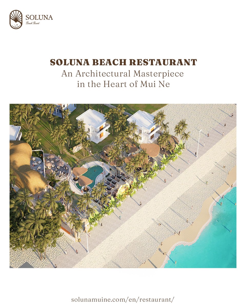 aileyQu673041's tweet photo. At Soluna Beach Restaurant, luxury lives in nature’s raw beauty. Stone, weathered wood, woven bamboo, sea breeze, and open horizons awaken every sense. Opening June 2026 in Mui Ne. https://t.co/zPKU91H2k8