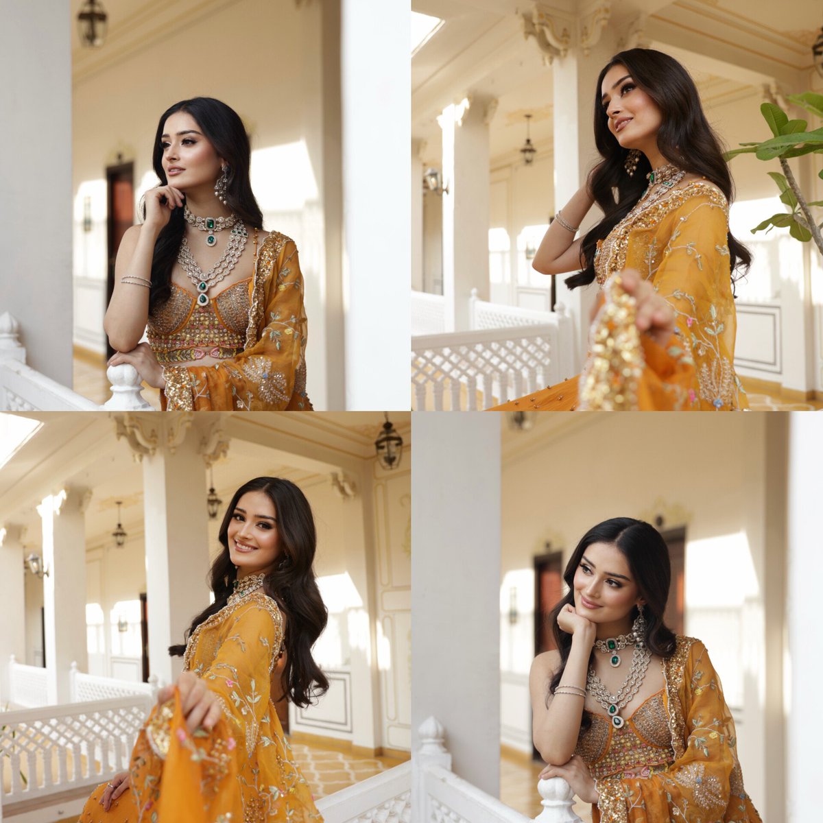 IndianWAdmires's tweet photo. Miss Universe India 2025, Manika Vishwakarma, steals the spotlight in this breathtaking mustard yellow attire 🌼♡₊˚ 🦢 https://t.co/PIQ4WkEgJa