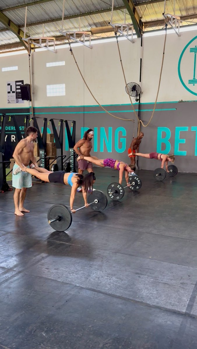 CaroBarrientoss's tweet photo. Fitness Challenge: when your gym mates are just as crazy as you. We turned this trend into a race, and stopping was harder than starting. Join the Costa Rica Fitness Retreat, May 4-10 in Playa Flamingo. https://t.co/CcBJ85qBaO