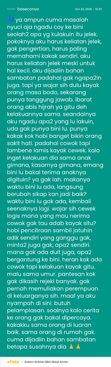 baseconvo's tweet photo. 💙 maaf aku numpang curhat 🙏🙏 https://t.co/Usnv82olc9