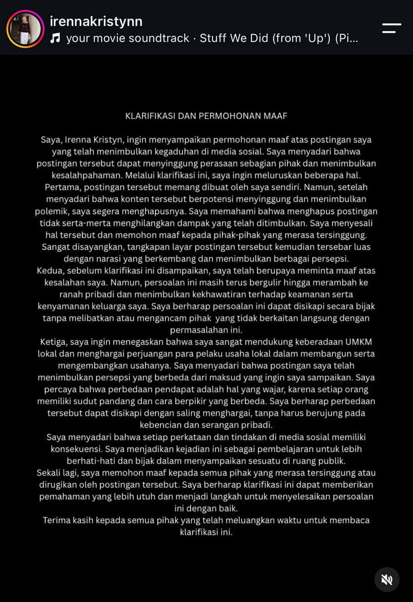 LambeSahamjja's tweet photo. Dia klarifikasi karena usahanya mulai terganggu 😌
Bazar dia di Malaysia kena cancel
bazar yang akan datang udah dipastikan kena senggol, dan dikeluarkan dari management https://t.co/kMBwzcCynQ
