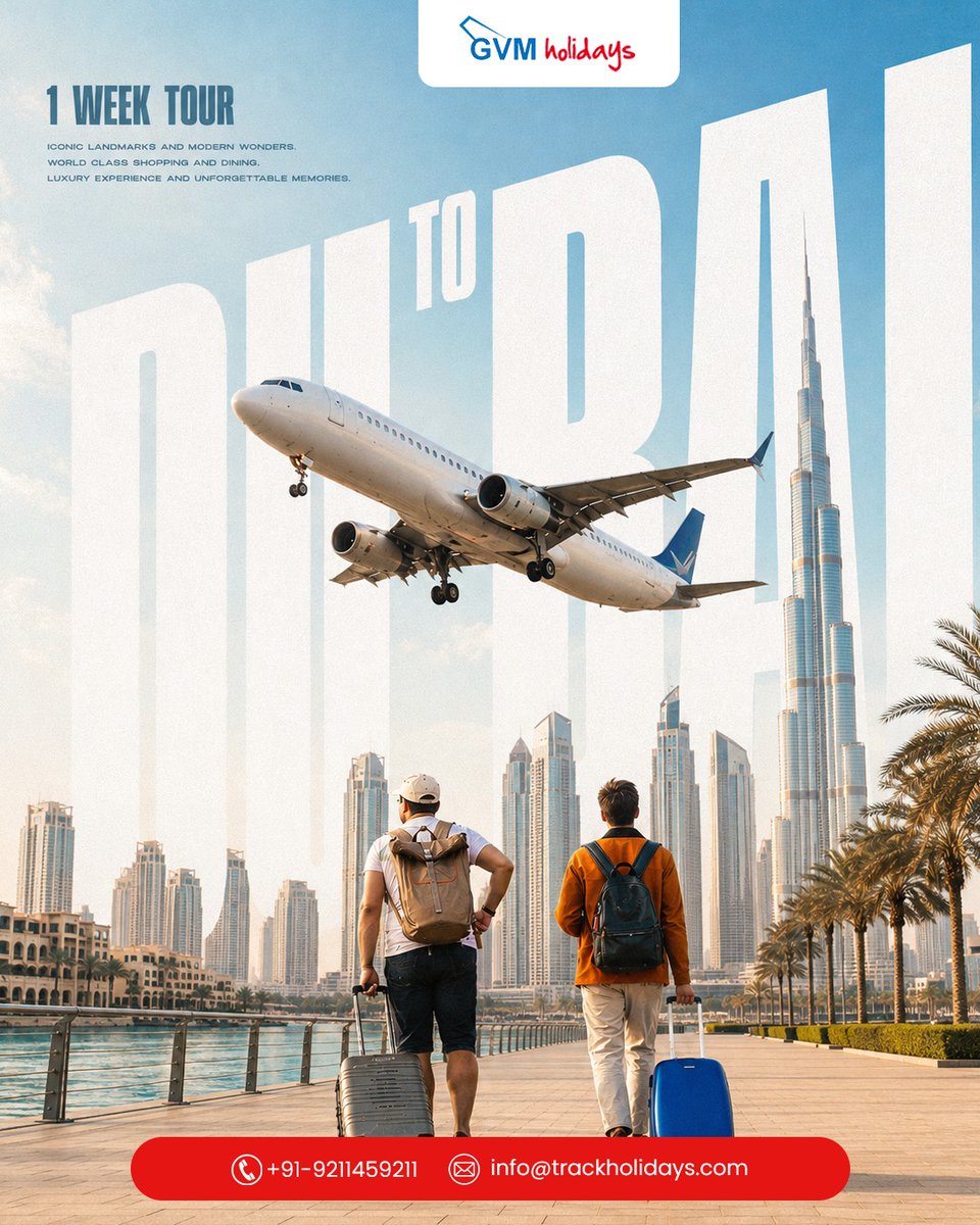 DaengMakassau's tweet photo. Dubai is calling! Discover iconic landmarks, world-class shopping, exceptional dining, and unforgettable experiences. From Burj Khalifa to luxury escapes, make your 1-week Dubai getaway truly memorable with GVM Holidays. https://t.co/udu71Sbk8d
