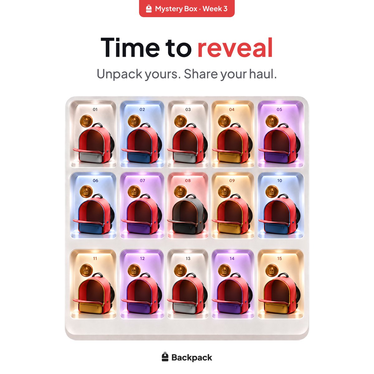 Backpack's tweet photo. Week 3 Mystery Box reveals are live 🎒

Every box holds a real US stock. Unpack yours and share your haul.

Week 4 trading continues. Unlock up to 15 Mystery Boxes. https://t.co/4SHsrOYpQq