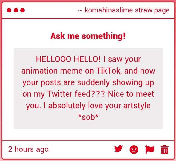 komahinaslime's tweet photo. Nice to meet u too anon!!☺️☺️ https://t.co/t9Otj0XryQ
