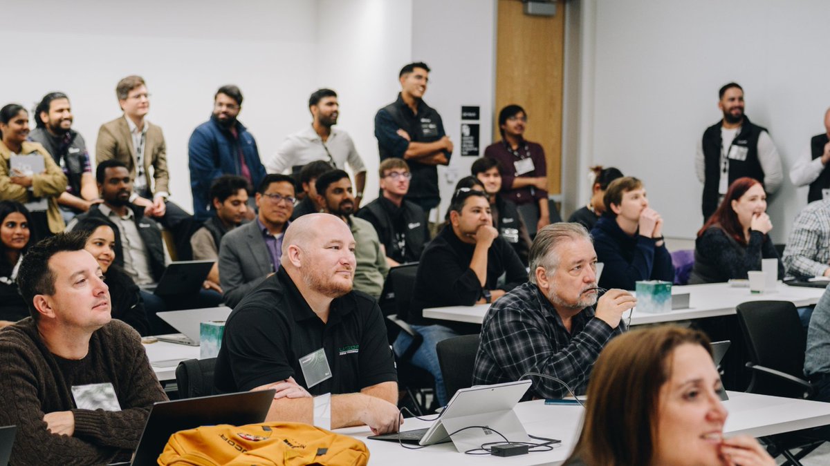 C3_AI's tweet photo. The fastest way to understand the power of a real Enterprise AI application is to build one. 

On Wednesday, teams did exactly that at our second Redwood City AI Accelerator.

Next up: Washington, DC, Oct. 27, and New York, Oct. 29. 

Join us: https://t.co/ZVnjoCIs0S https://t.co/LPZWXI7Dc4