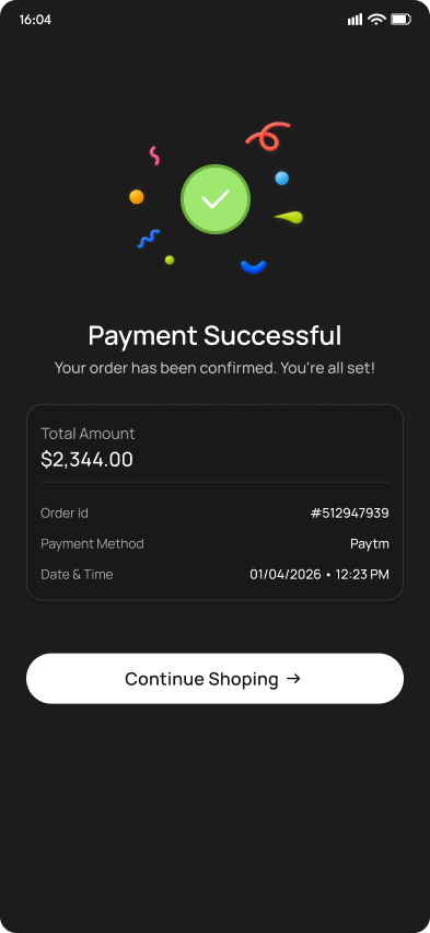Darshan20555's tweet photo. A payment success screen should do more than say βPayment Successful.β
It should reassure users, present transaction details clearly & make the next step obvious.
Small interactions. Better experiences.
What do you think of this UI?
#UIDesign #MobileAppDesign #Figma https://t.co/Q1tDFptvoP