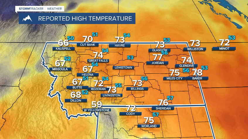 JasonStiff's tweet photo. Late October 60s and 70s felt amazing in Montana and Wyoming on #Thursday! Although it will still be mild in the east on #Friday, a cold front will cool everyone off drastically Friday and Saturday. I'll have your complete 7-day #weather forecast tonight at 10PM!

#Montana https://t.co/NnlbN0N9jb
