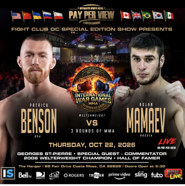 MerrabiMedia's tweet photo. Main Event time!!! #FightClubOC
Adlan Mamaev makes his USA debut after a long 4 year lay off!!! https://t.co/h8u0EgURH0