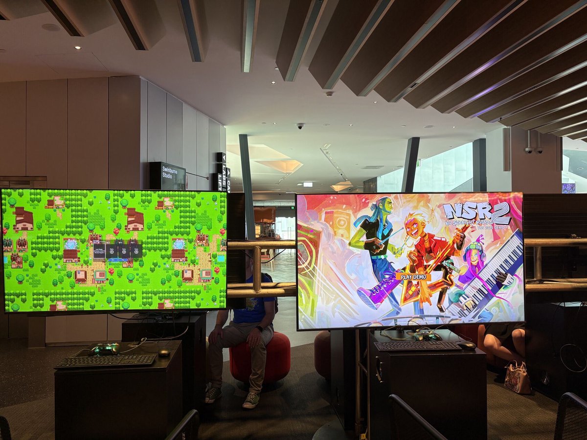 SEAGShowcase's tweet photo. Earlier this month, we partnered with @ACMI to feature 10 games from Southeast Asian developers on site at at Melbourne International Games Week 🇦🇺 https://t.co/B020v22kfC