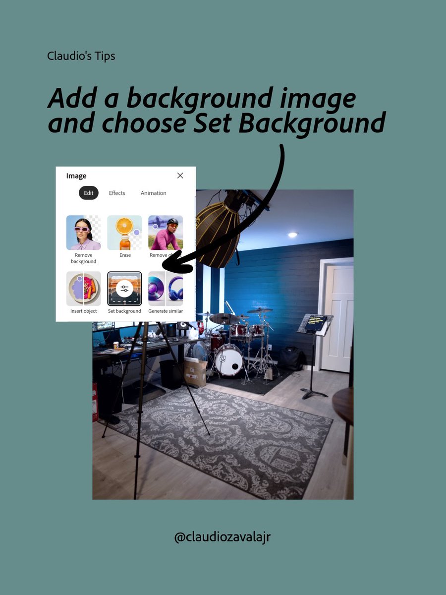 ClaudioZavalaJr's tweet photo. Be in two places at once? 🤯 

I merged multiple shots into one composite photo with @AdobeExpress

Easier than it looks! 👍🏾

Full tutorial: https://t.co/gVuTKN64Ac 🧐
Try it and tag me! ✌🏾

#AdobeExpress #adobe #AdobeEduCreative #photoediting #compositephotos https://t.co/UaBJVkduvE
