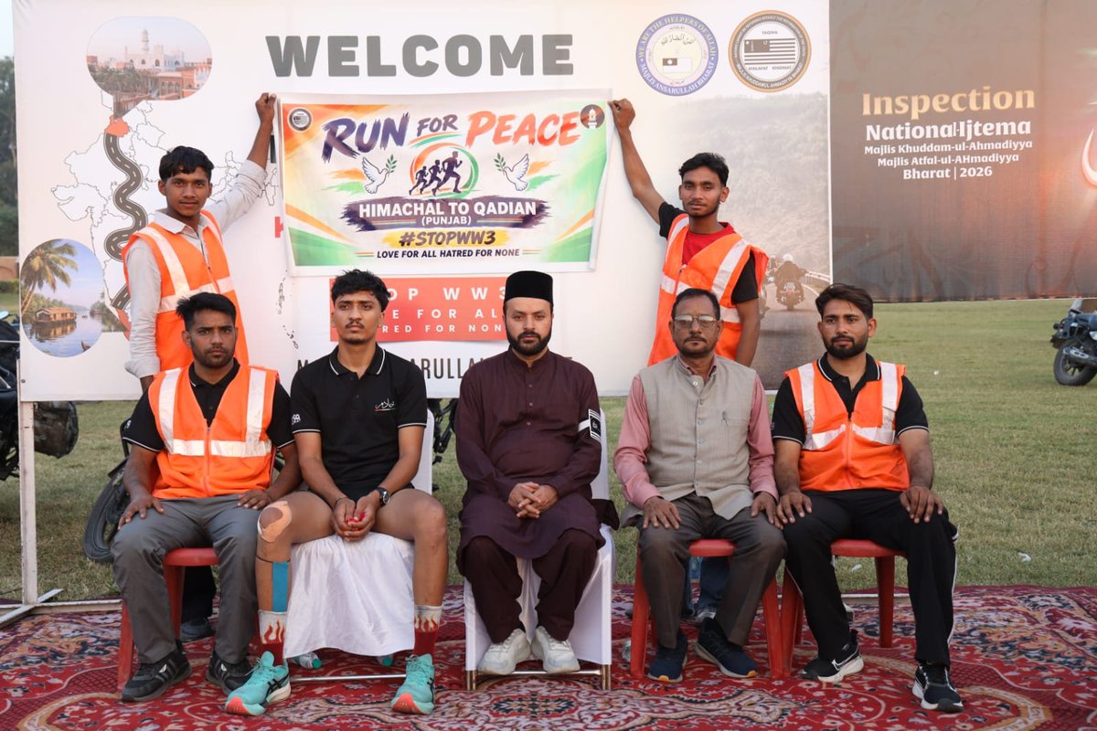 mkaindia's tweet photo. With grateful hearts &amp; tears of joy, our #RideForPeace has reached the blessed soil of #Qadian 🇮🇳

​🏍️ 12 Days 
🛣️ 3600+ KM
👥 3 Riders (2 Ansar &amp; 1 Khuddam)

​We vow to forever echo the #VoicesForPeace of Hazrat Mirza Masroor Ahmad (aba)

The mission continues.. 🕊️
#StopWW3 https://t.co/6qEYJdV3ar